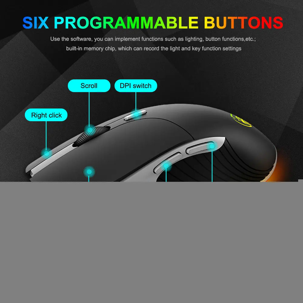 IMICE X6 Wired RGB Gaming Mouse for eSports