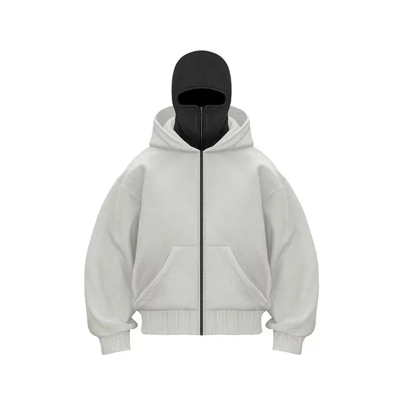 Cozy Plus Size Hoodie with Mask