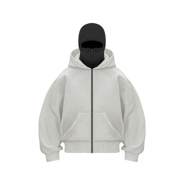 Cozy Plus Size Hoodie with Mask