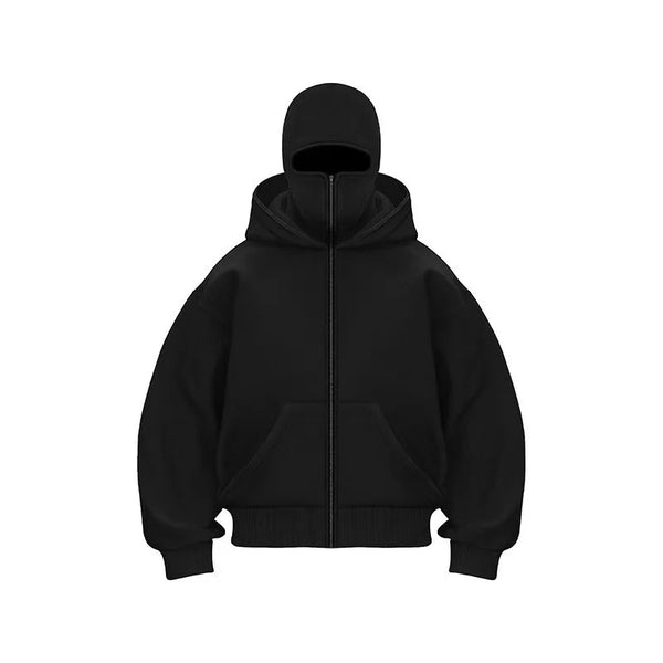 Cozy Plus Size Hoodie with Mask